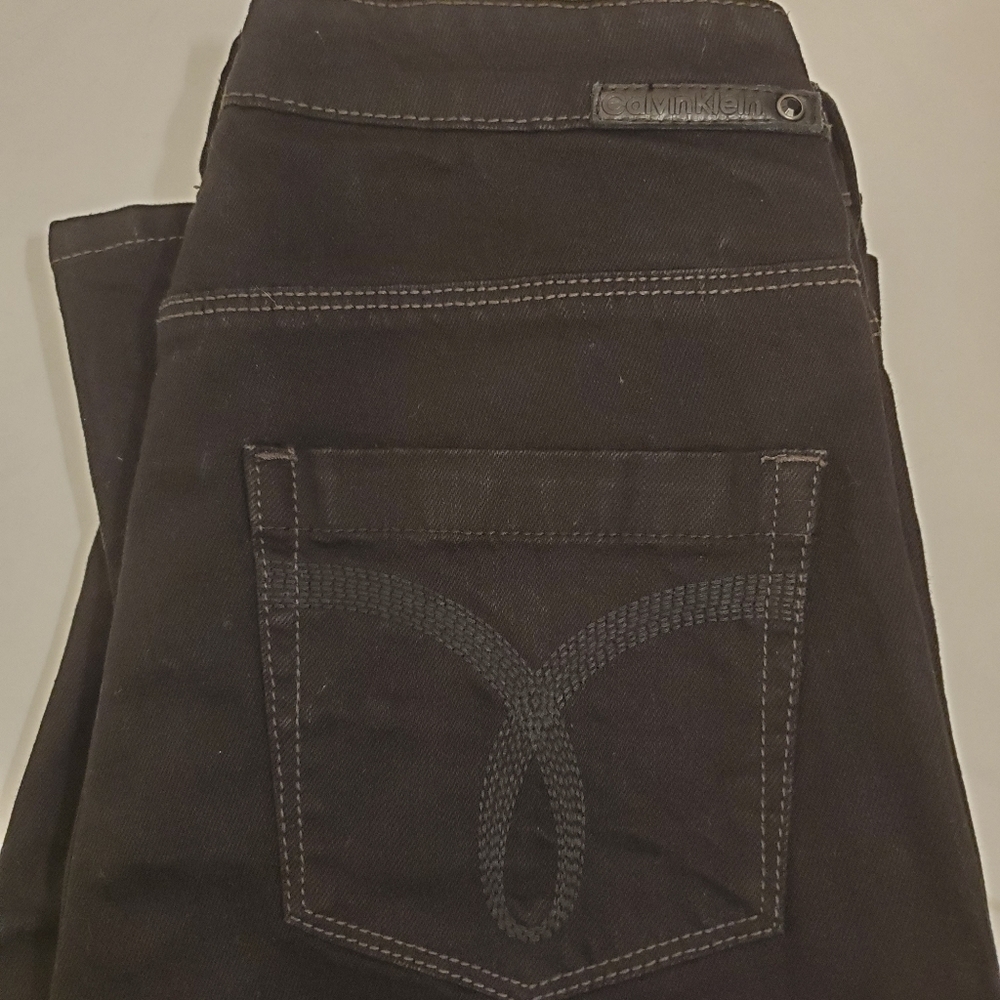 Calvin Klein Shape Boot Cut Jeans- Black - Picture 1 of 7